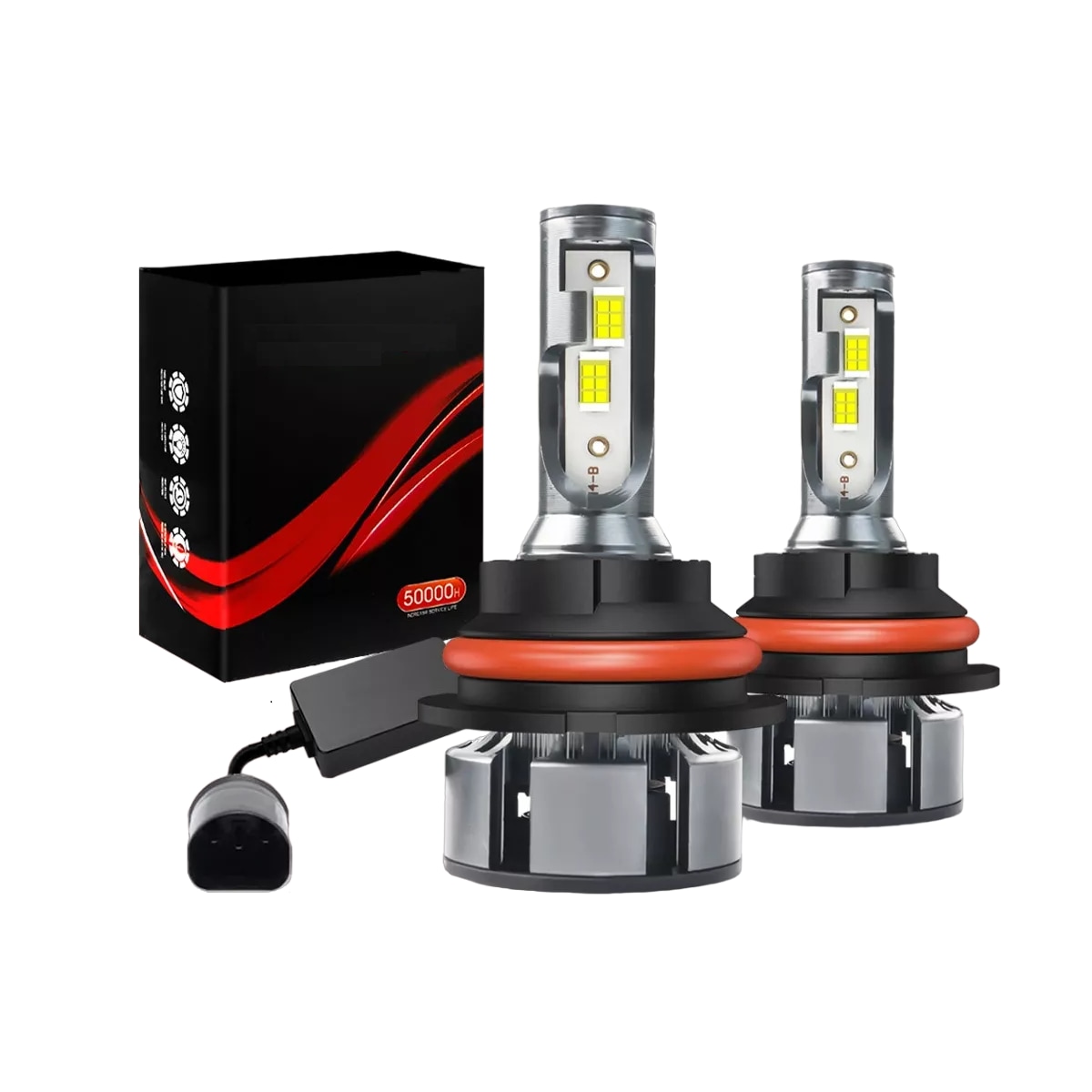 Kit de Faros Led 9007 Luz Alta y Baja Csp Eo Safe Imports Esi-12117 ...