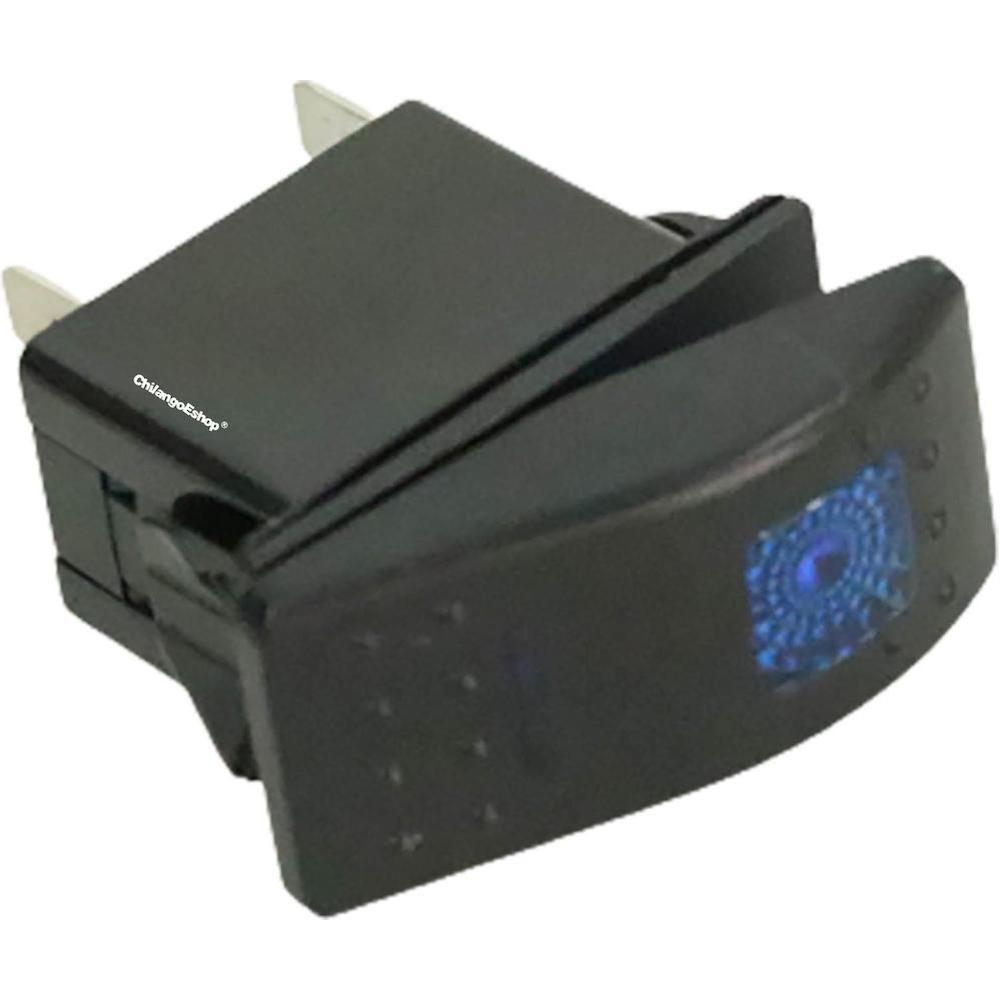 Switch Con 5 Patas Para Luces Auxiliares Con Piloto Azul