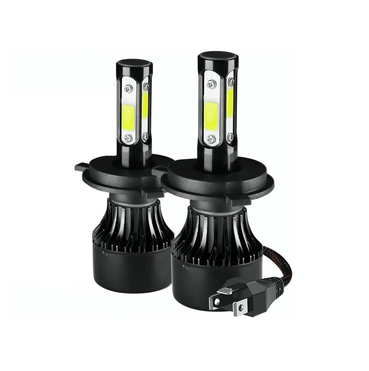 Kit De Faros Delanteros De 4 Lados H4 Eo Safe Imports Esi-350 Negro