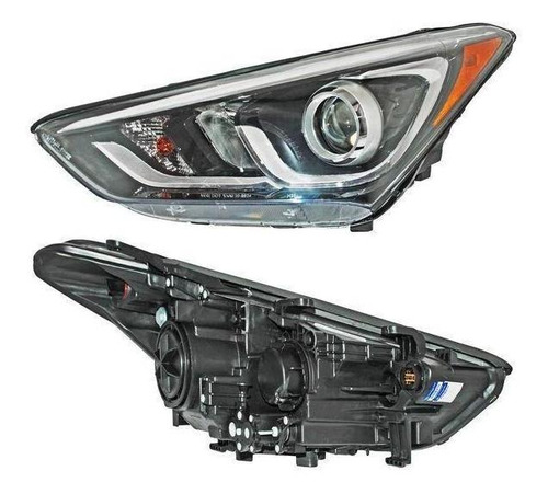 Faro Izquierda Hyundai Santa Fe  2017 2018