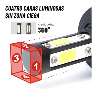 Foto 3 | Kit De Faros Delanteros De 4 Lados Conector 9005 Eo Safe Imports Esi-6551 color Negro