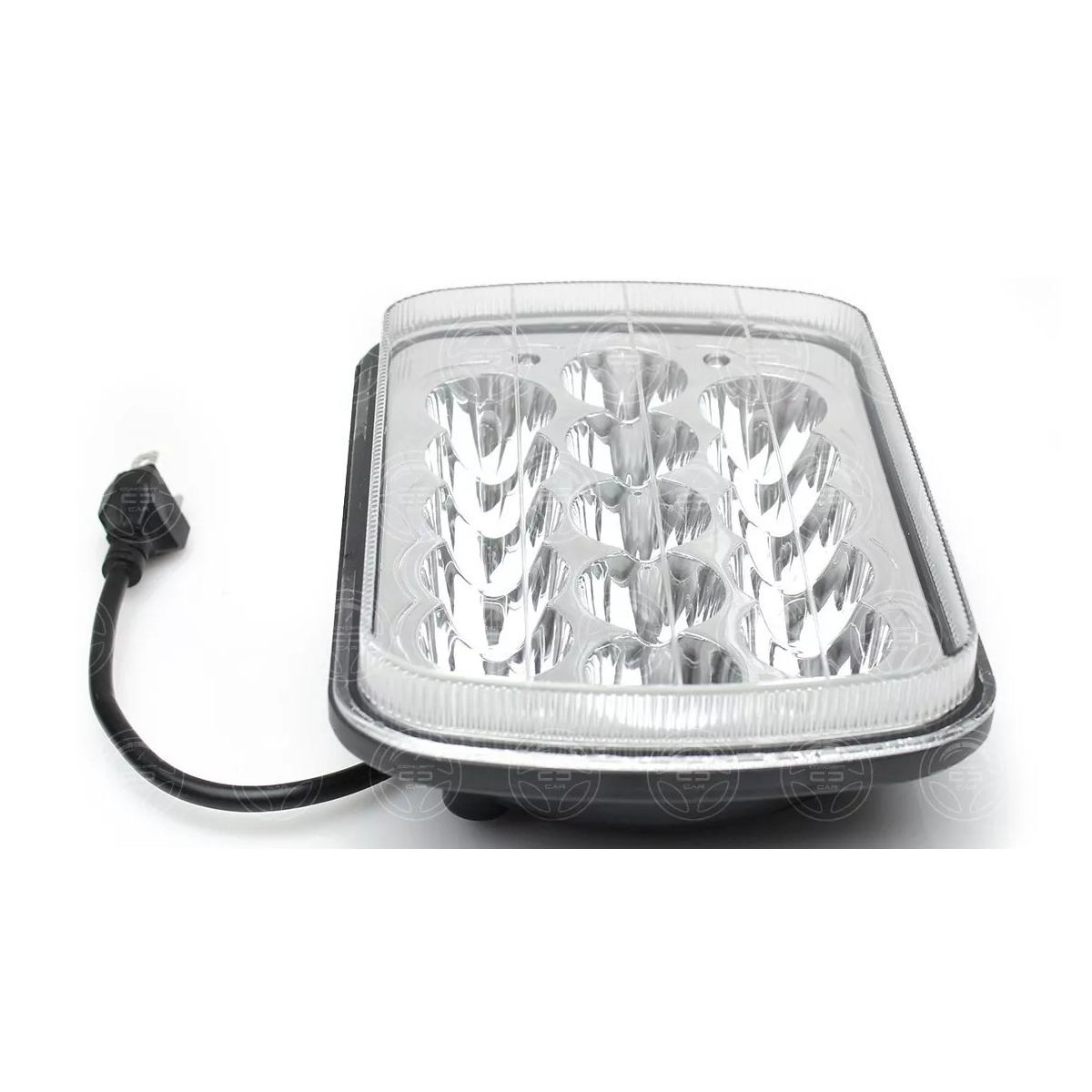 Foto 4 pulgar | Faros Eo Safe Imports Esi-6662 Unidad Cuadrada Rectangular 15 Leds 5x7 Alta/baja Plata 2 Piezas