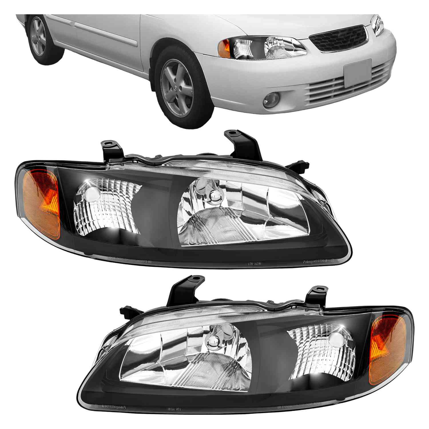 Foto 2 | Par de Faros Gutstark para Sentra Universal Modelo 2000 2001 2002 2003