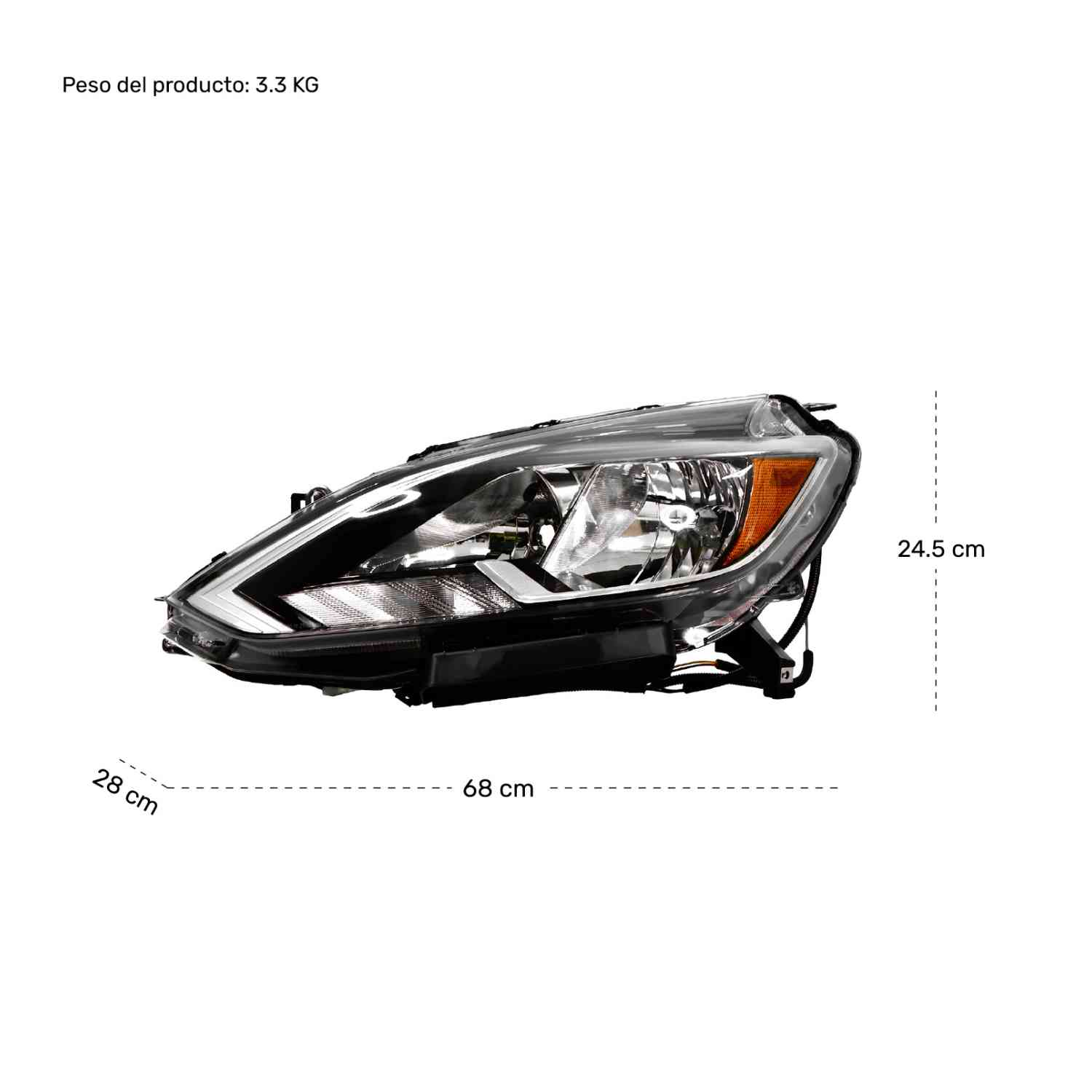 Foto 6 | Faro Sentra Izquierdo Universal Modelo 2017 2018 2019 2020