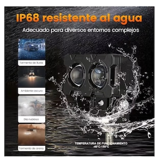 Foto 4 | Faros Auxiliares Led Belug Doble Color para Auto y Moto 1 Par