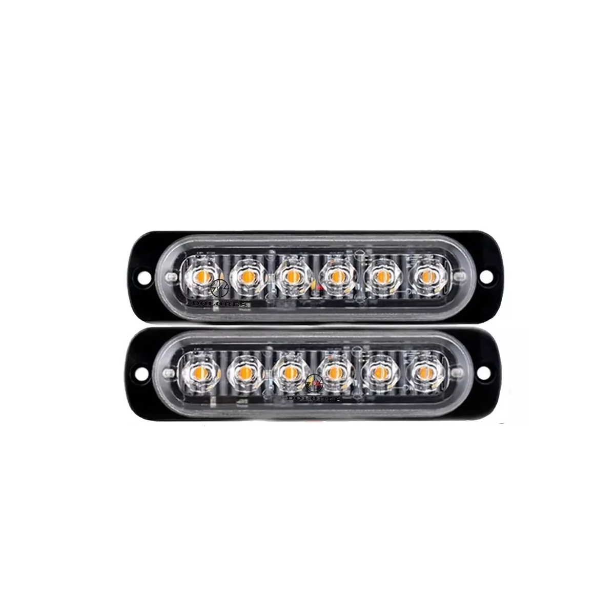 Par Faros Led Barras Estrobo Patrulla 16 Funciones Eo Safe Imports Esi-16882 Negro