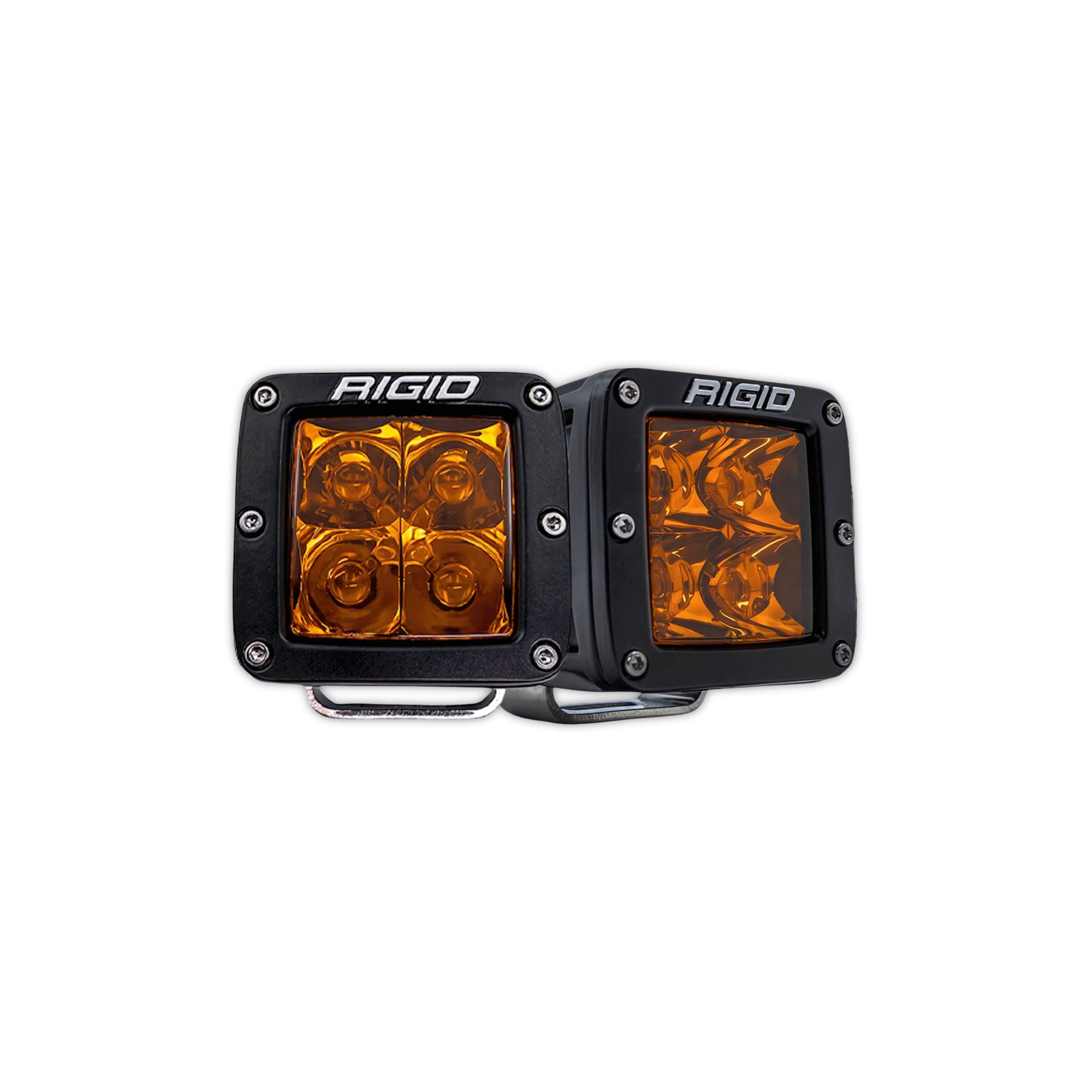 Par Faros Rigid D-series Spot Ambar Pro Utv Jeep 4x4 Offroad