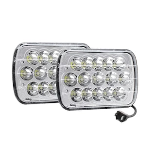 Foto 1 | 2 Faros Unidad Cuadrada Rectangular Belug 15 Leds 5x7 Alta/baja F5