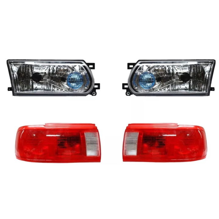Faros Bola Azul Tsuru 3 Con Calaveras Rojas 00-16