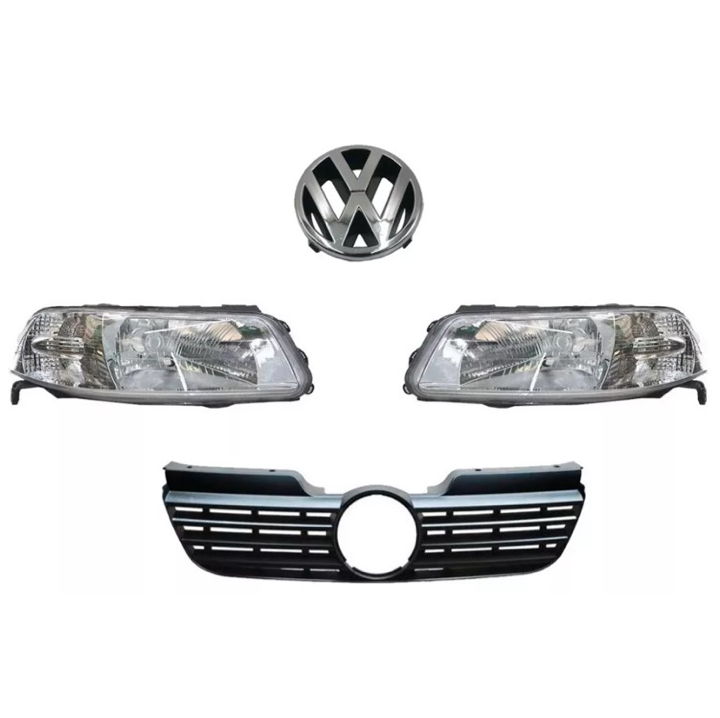 Kit - Par Pointer Faros Parrilla Y Emblema 00-05 Diforza