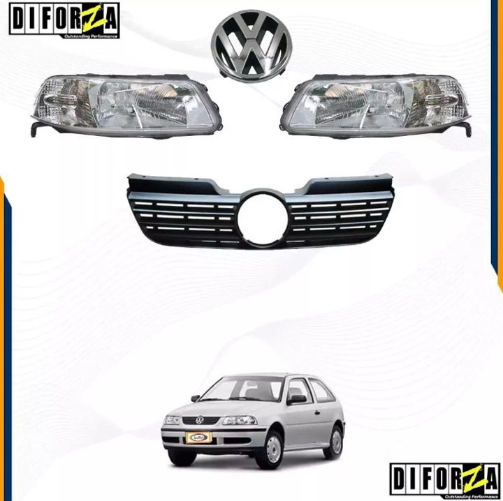 Foto 3 pulgar | Kit - Par Pointer Faros Parrilla Y Emblema 00-05 Diforza