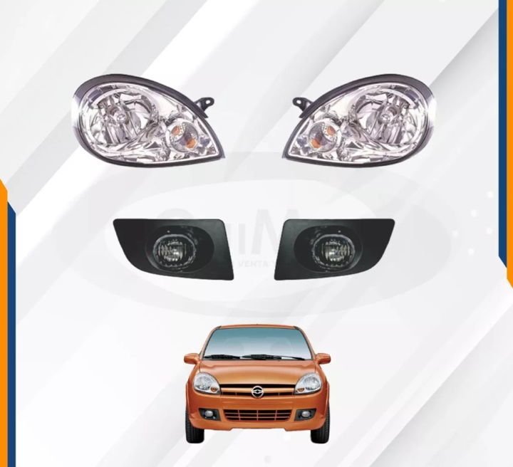 Foto 3 pulgar | Kit Faros Y Neblineros Chevy C2 2004-2008