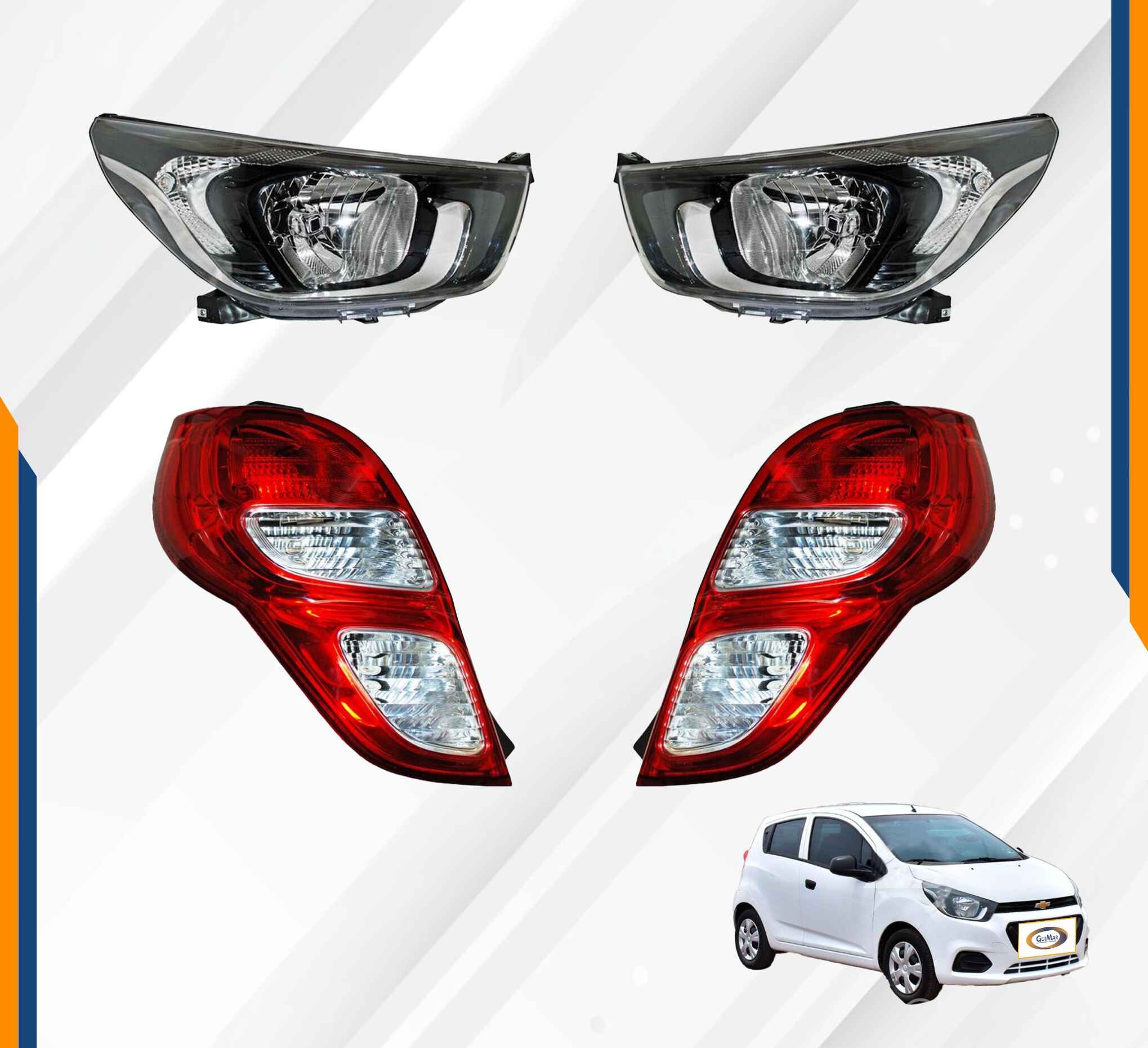 Foto 4 pulgar | Faro Beat 18 19 20 21 Con Calaveras Hatchback