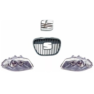 Foto 1 | Faros Ibiza Dobles 03 04 05 06 07 08 Parrilla Cromo Emblema