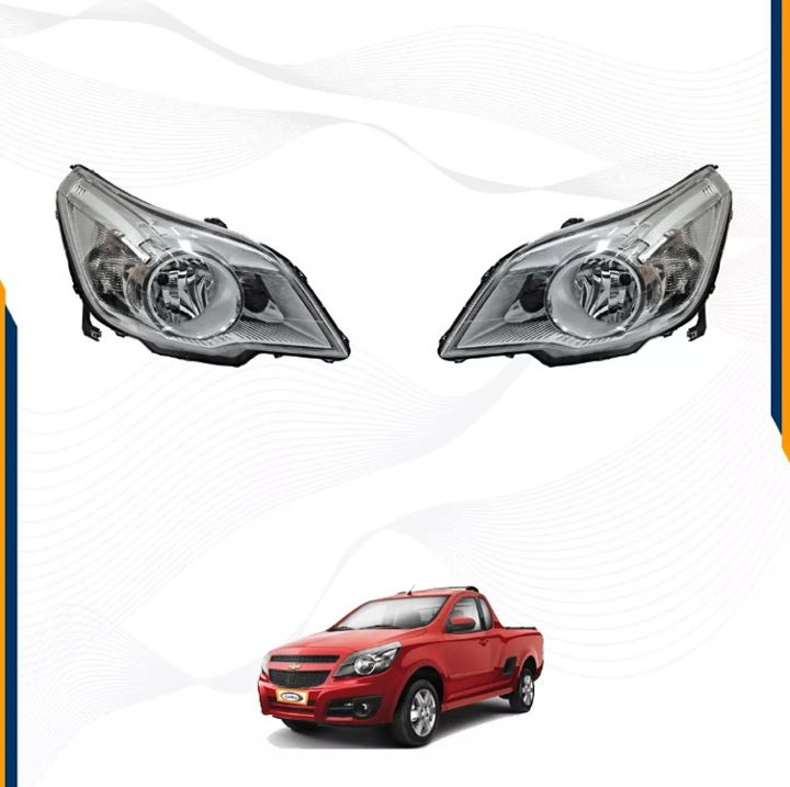 Foto 3 pulgar | Kit Chevrolet Tornado 11 Al 18 Faros Cromo