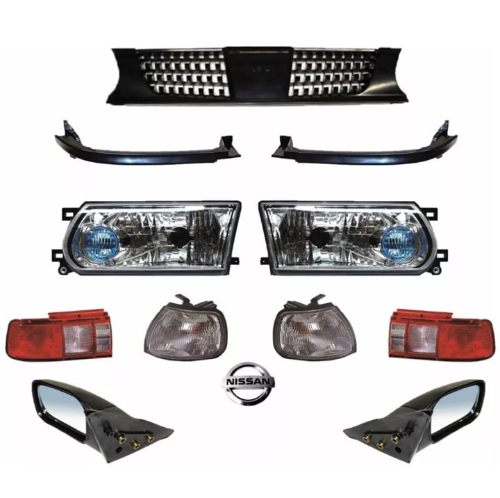 Faros 94-17 Tsuru 3 Cuartos Parrilla Calavera Blanc Y Espejo