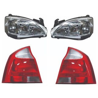 Foto 1 | Par De Faros Corsa 03 04 05 06 07 08 09 Con Calaveras Rojas