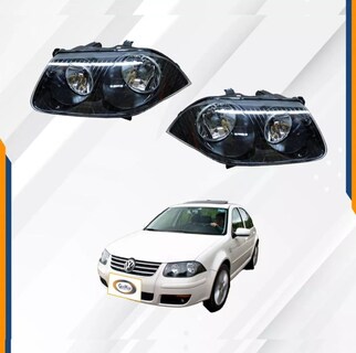 Foto 2 | Faros Jetta Clasico Negros 08 09 10 11 12 13 14 15
