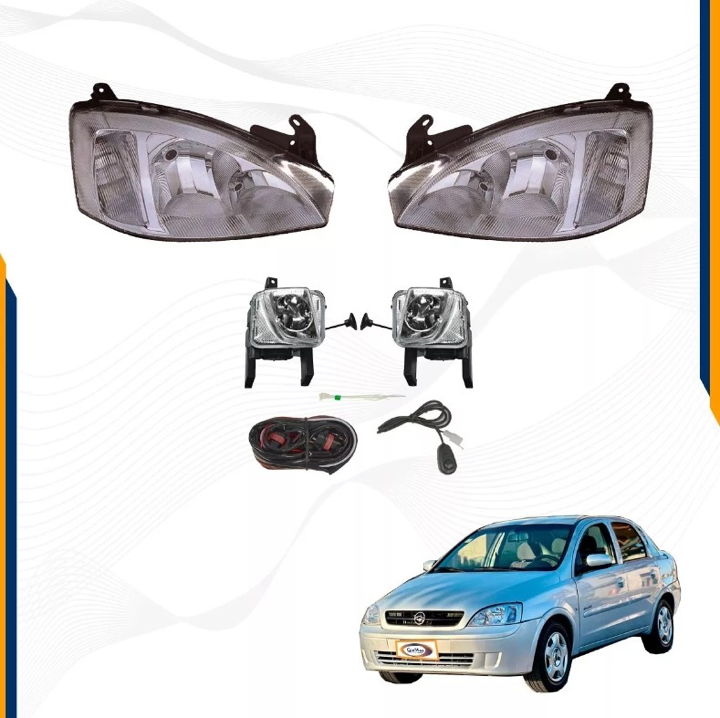 Foto 3 pulgar | Kit Chevrolet Corsa 03 04 05 06 07 Faros Y Faros De Niebla