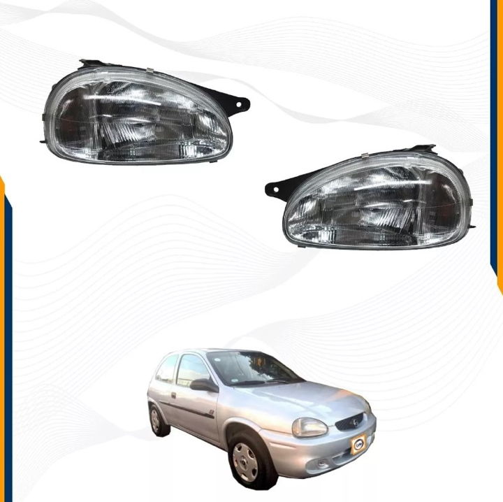 Foto 3 pulgar | Faros Chevy Rayados Vidrio 94 95 96 97 98 99 00 01 02 03 Par