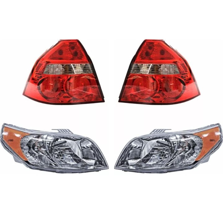 Faros Aveo Fondo Cromado Y Calaveras Rojas 12 13 14 15 16 17