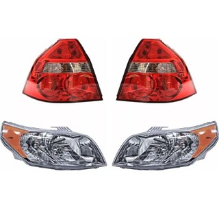Foto 1 | Faros Aveo Fondo Cromado Y Calaveras Rojas 12 13 14 15 16 17