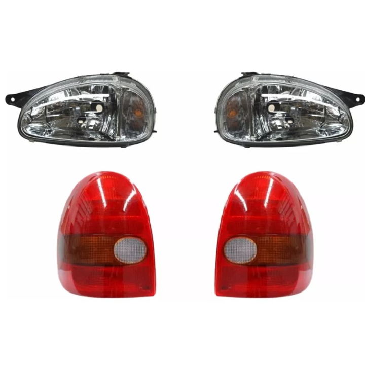 Faros Chevy Lisos 96 97 98 99 00 01 02 03 Con Calaveras Lisa