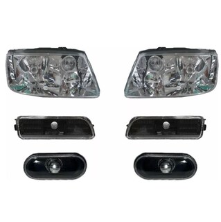 Foto 1 | Faros Jetta A4 99 01 02 03 04 05 Con Cuartos Oscuros