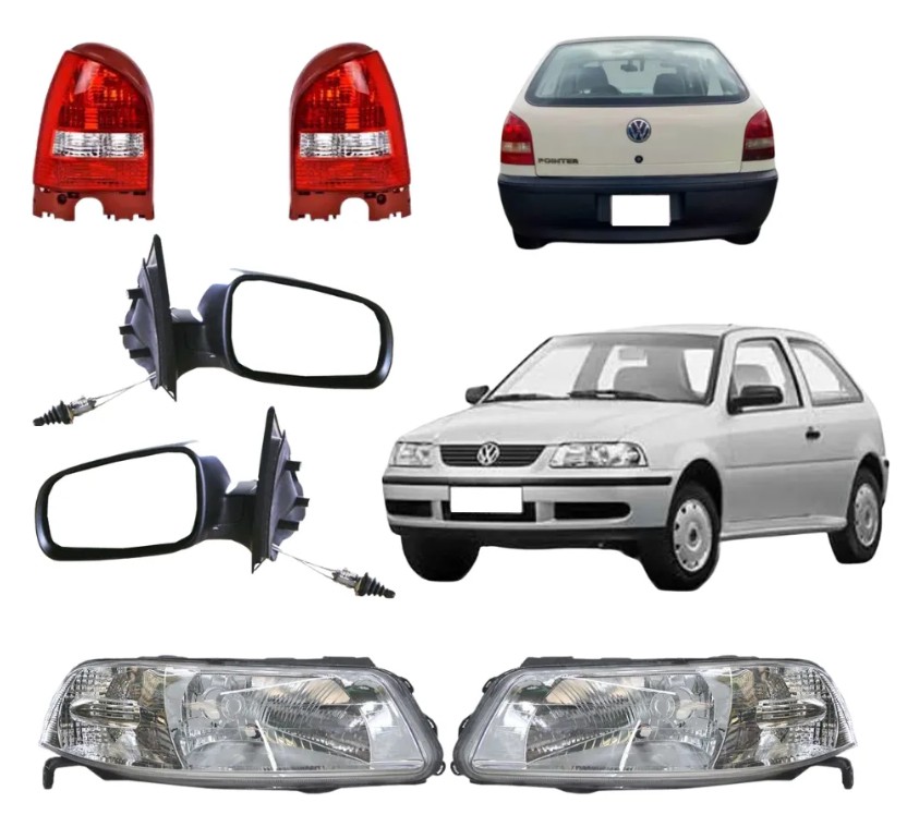 Faros Pointer 00 01 02 03 04 05 Con Calaveras Y Espejos