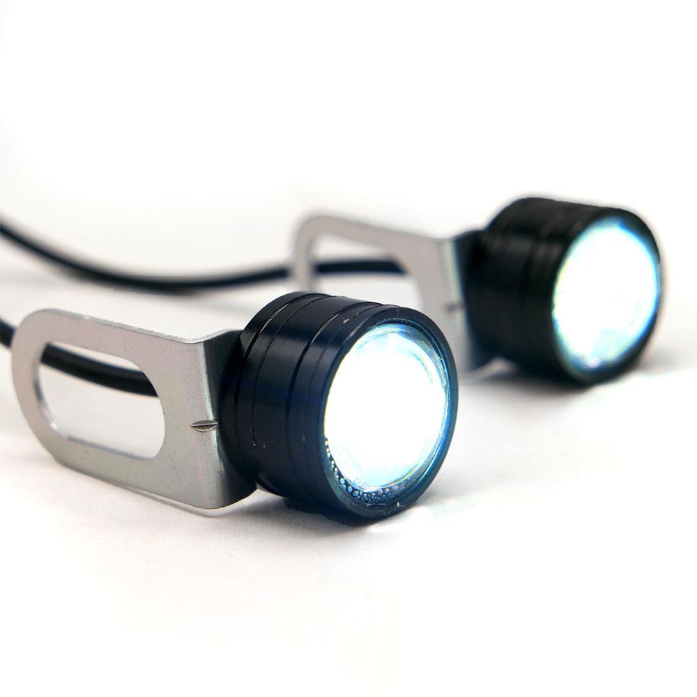 Faro Led Para Placa Blanco Doble Salida De Luz Para Motocicleta