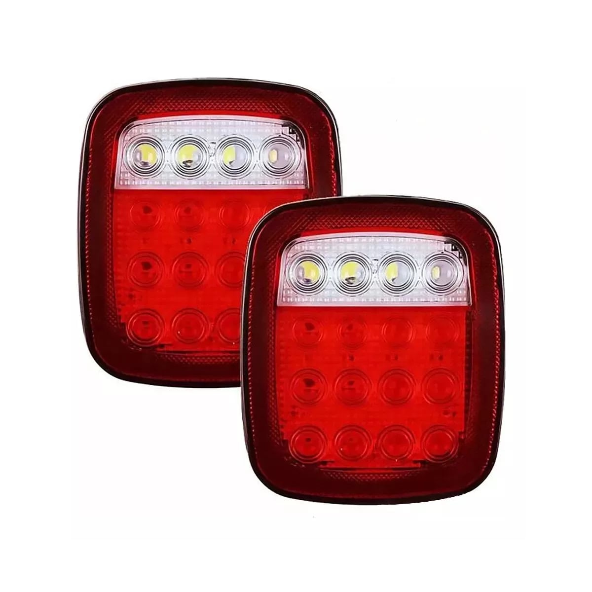 Calaveras Plafon Tipo Jeep 12v 24v Luz Trasera Del Camión  Eo Safe Imports Esi-11667 Rojo $609