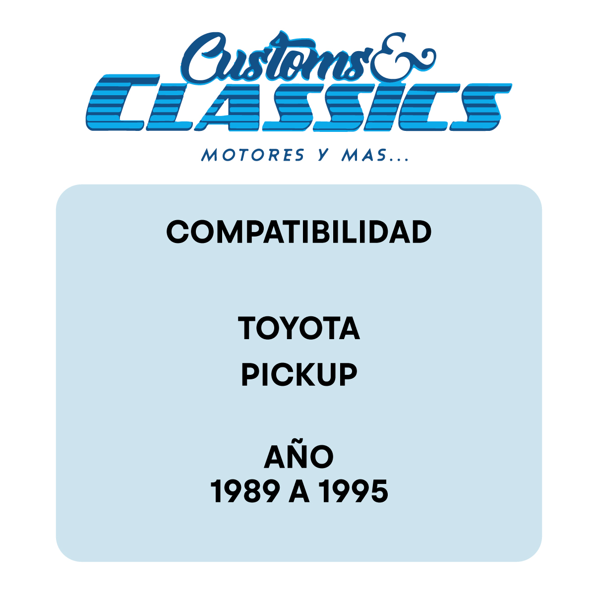 Foto 2 | Par De Cuartos Delanteros Compatible Toyota Pickup 1989–1995