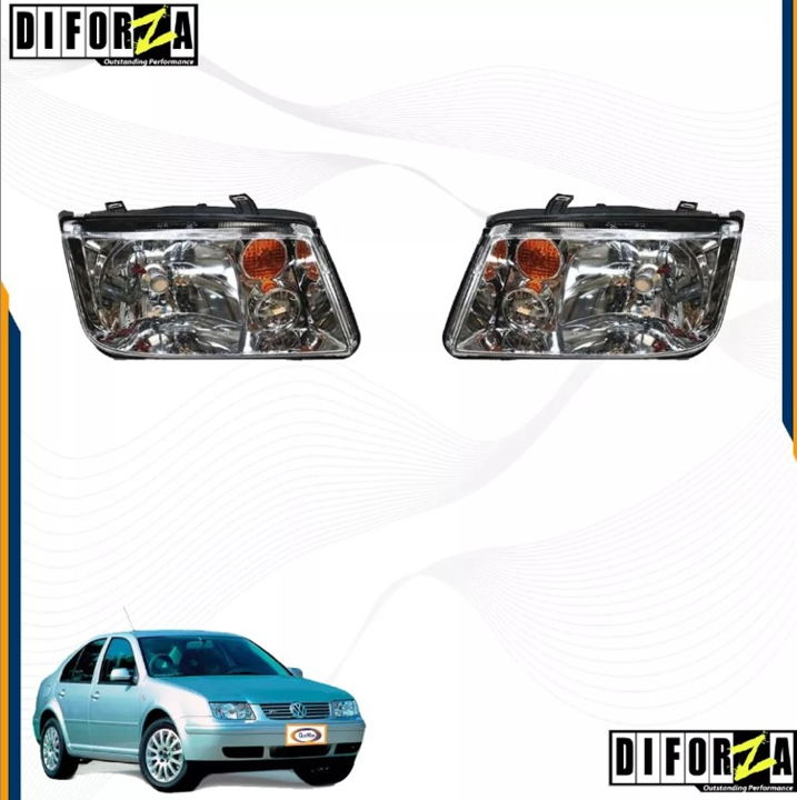 Foto 3 pulgar | Par Faros C/ Cuarto Ambar Jetta A4 2003 2004 2005 2006 2007