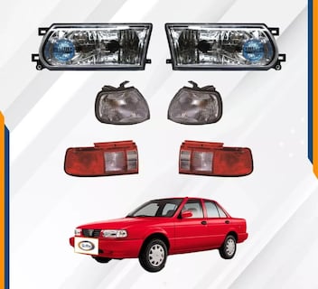 Foto 2 | Calaveras Tsuru 3 00-05 Con Faros Y Cuartos