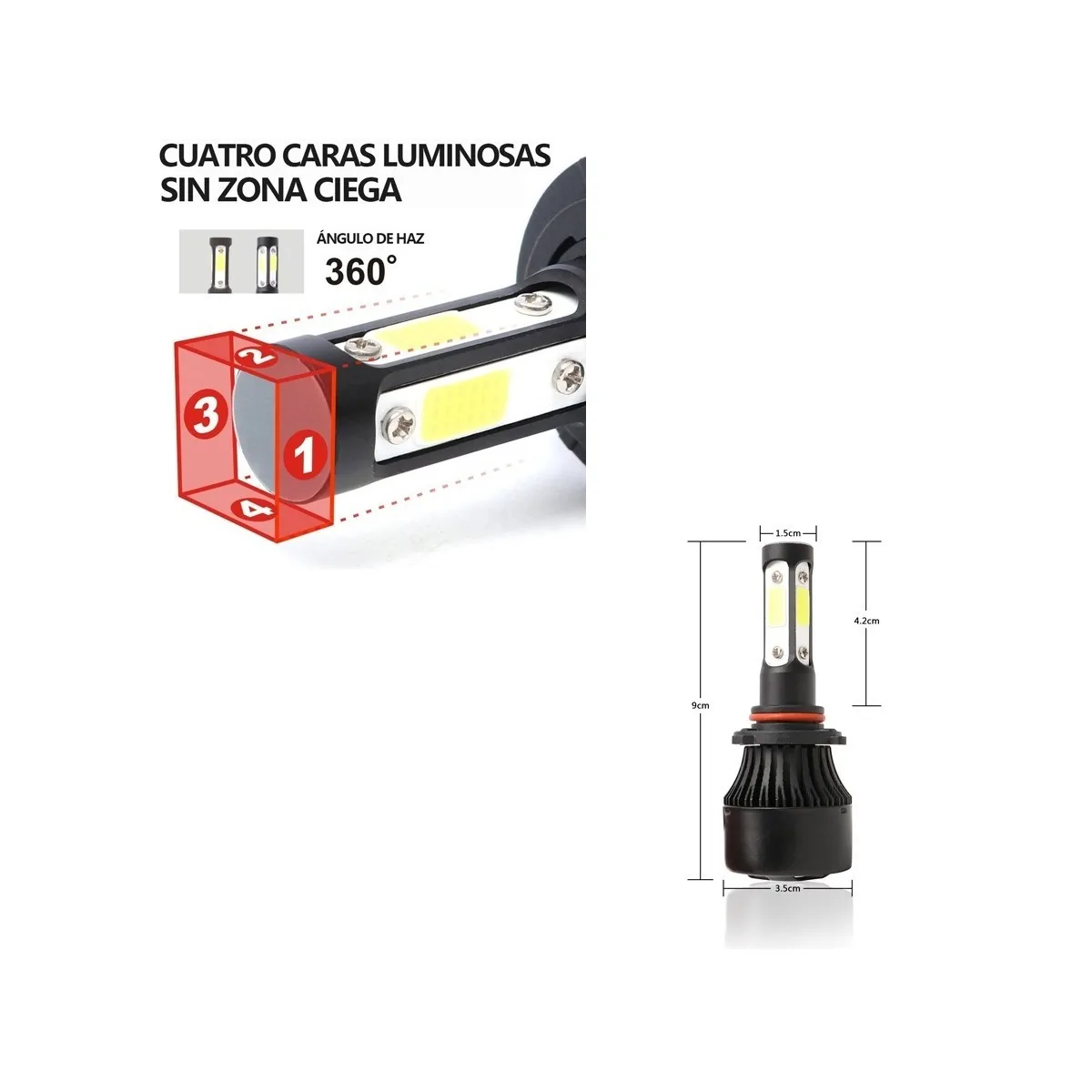 Foto 2 | Kit de Faros Delanteros Eo Safe Imports ESI-2798 color Negro