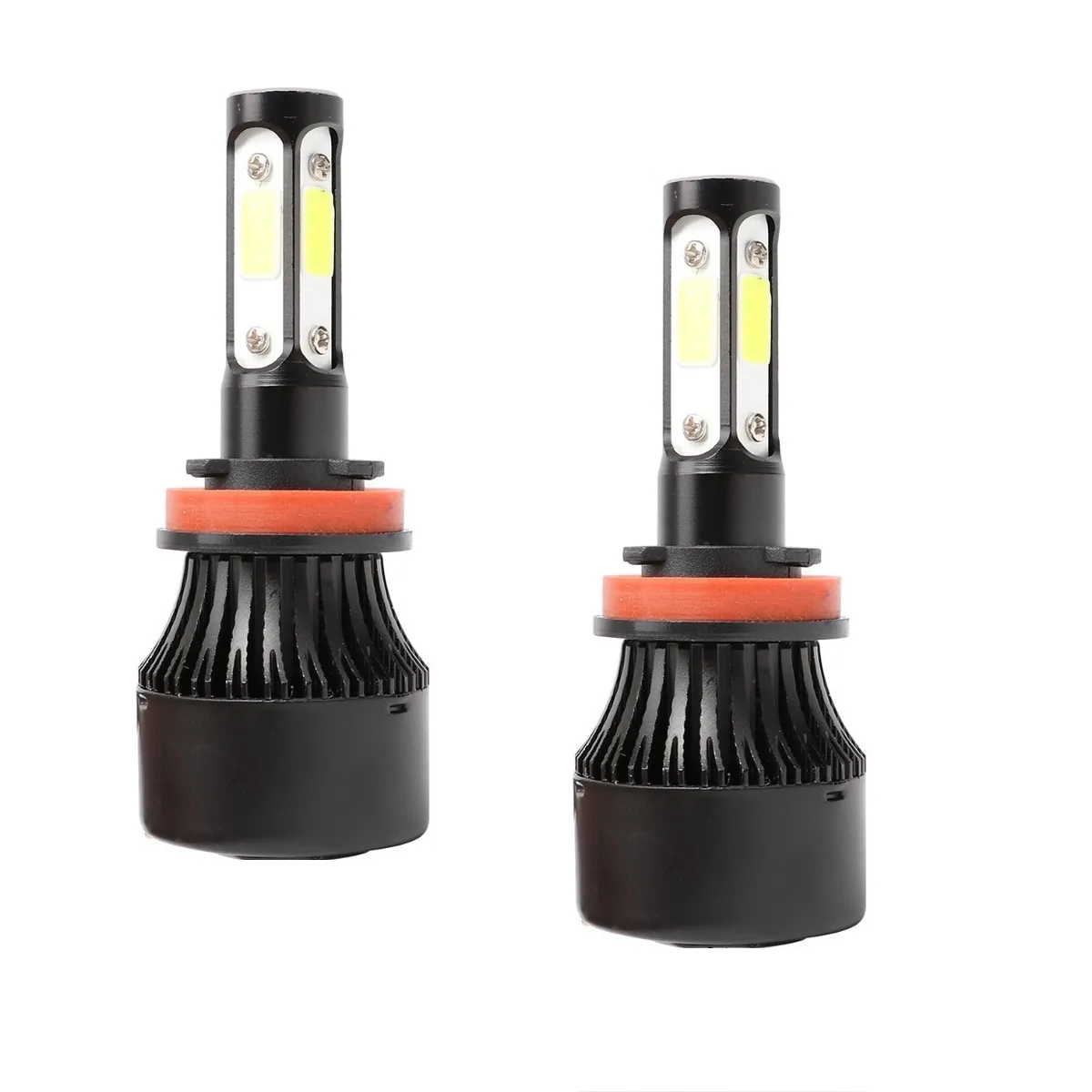 Kit de Faros Delanteros Eo Safe Imports ESI-2800 color Negro de 4 Lados LED Rayo Bajo Conector H11