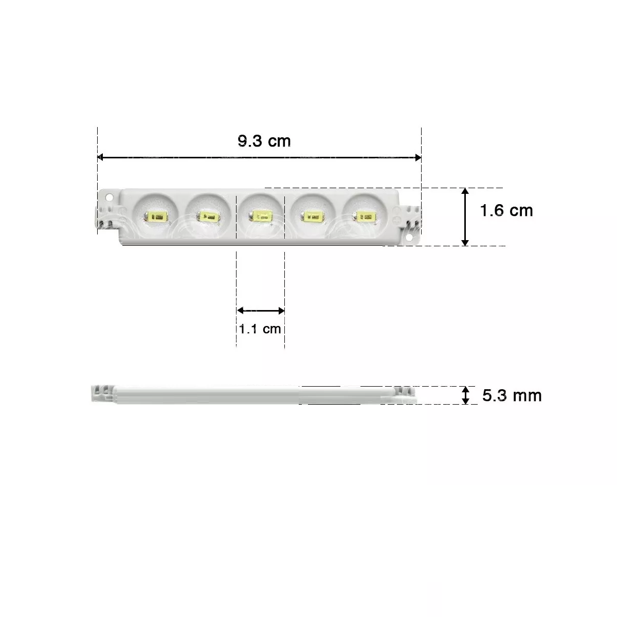 Foto 4 pulgar | Kit 10 Módulos 5 Led Híper Led  Contra Agua Eo Safe Imports Esi-11250 Blanco