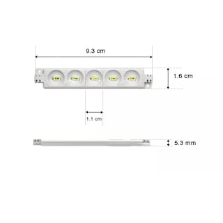 Foto 3 | Kit 10 Módulos 5 Led Híper Led Contra Agua Eo Safe Imports Esi-11250 Blanco