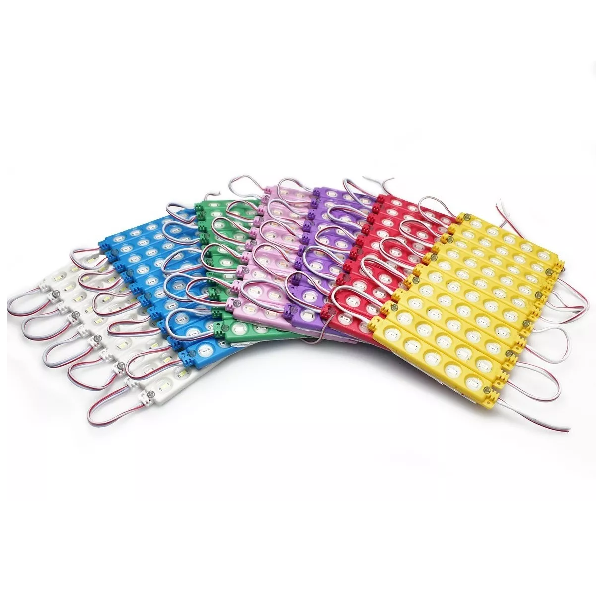 Foto 3 pulgar | Kit 10 Módulos 5 Led Híper Led contra Agua Eo Safe Imports ESI-11251 Rojo