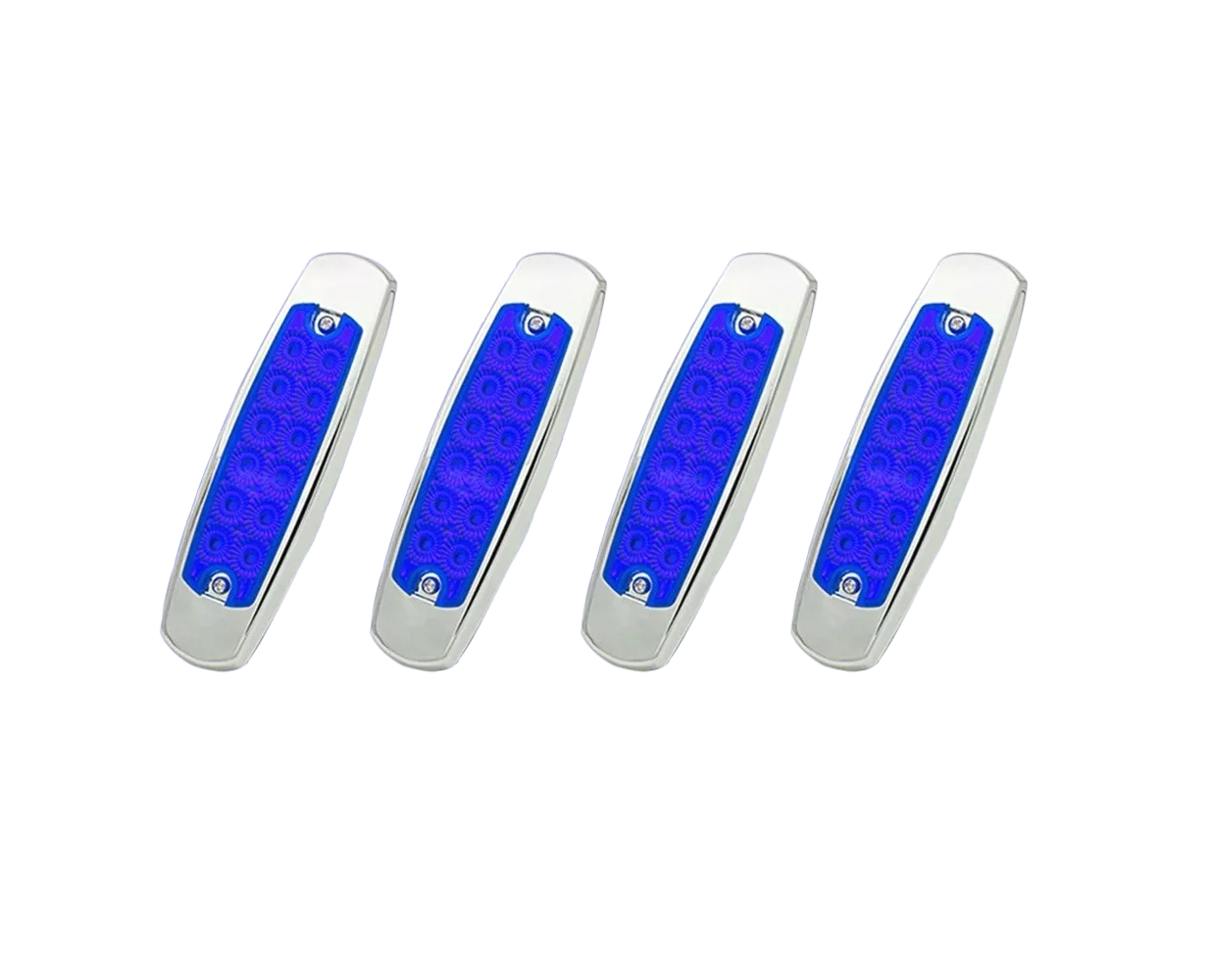 Foto 2 pulgar | Plafones Led Belug Azules 4 Piezas