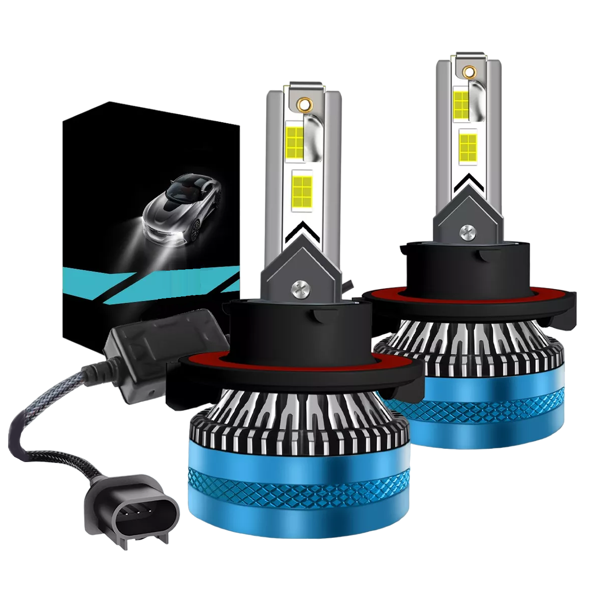 Focos Led H13 250w Csp Luz Alta Y Baja Eo Safe Imports Esi-12111 Azul