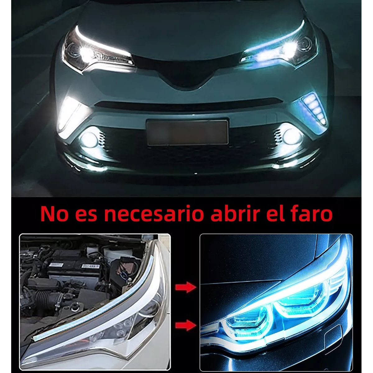 Foto 4 pulgar | Luces Led De Cortesía En Las Puertas Y Tira De Intermitentes Honda Eo Safe Imports Esi-15542 Blanco