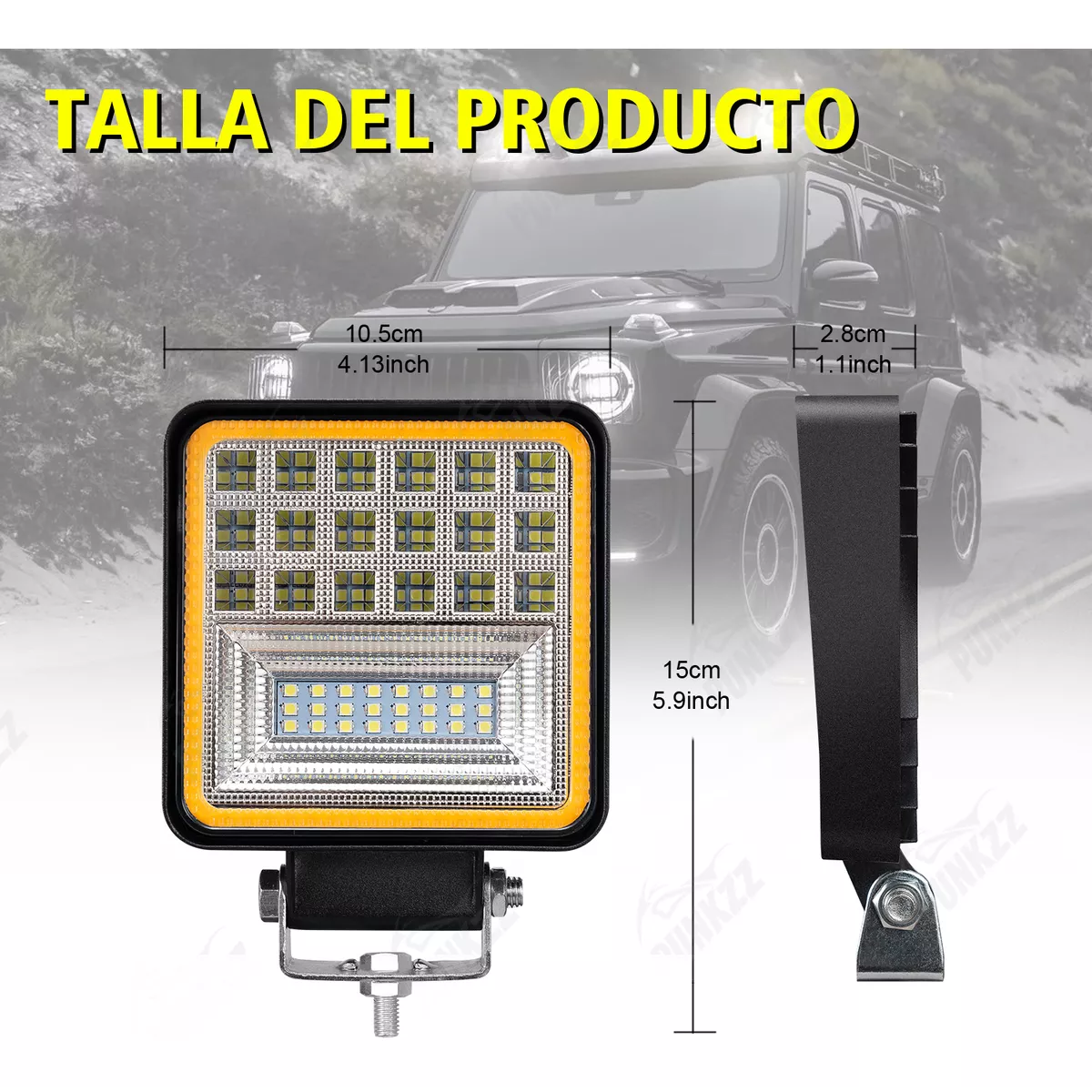 Foto 4 pulgar | Par Faros Led Auxiliares Ojo De Angel Para Camion Eo Safe Imports Esi-18083 Azul
