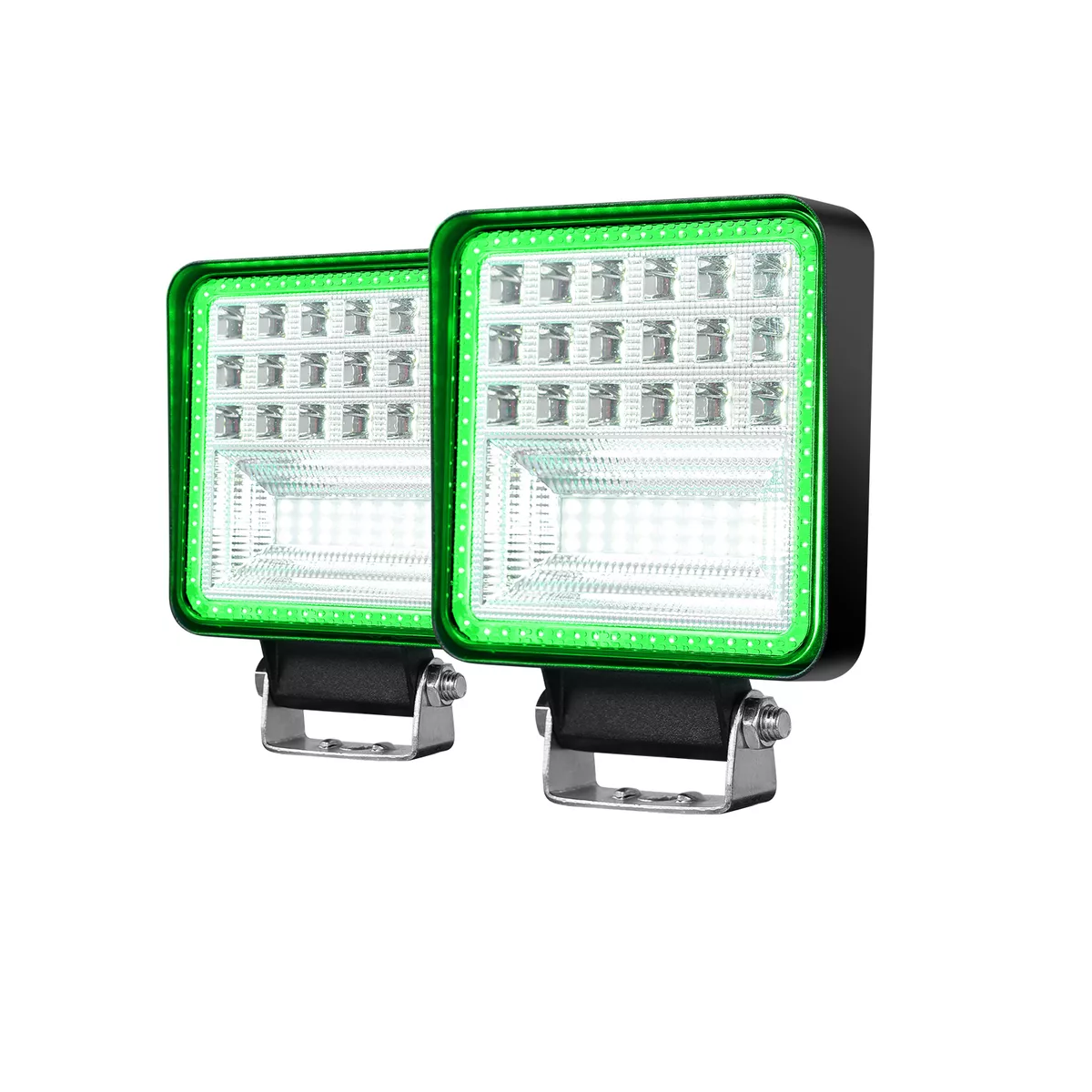 Foto 2 pulgar | Par Faros Led Auxiliares Ojo De Angel Para Camion Eo Safe Imports Esi-18085 Verde