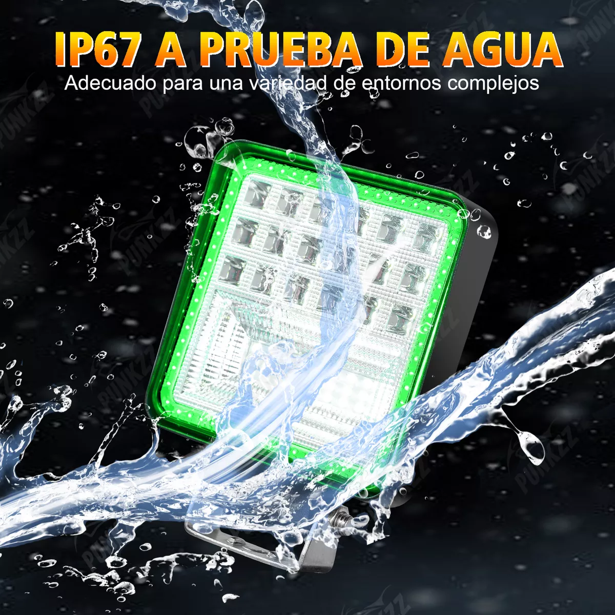 Foto 3 pulgar | Par Faros Led Auxiliares Ojo De Angel Para Camion Eo Safe Imports Esi-18085 Verde