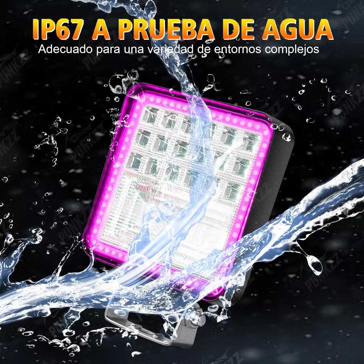 Foto 2 | Par Faros Led Auxiliares Ojo De Angel Para Camion Eo Safe Imports Esi-18084 Rosa