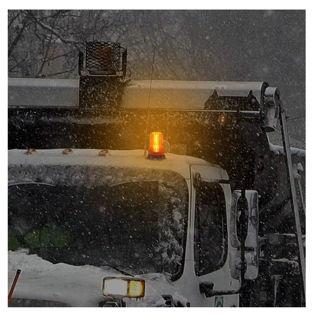 Foto 4 pulgar | Torreta Led Ambar Lab.g 30led Estrobo Para Montacargas Universal Amarillo