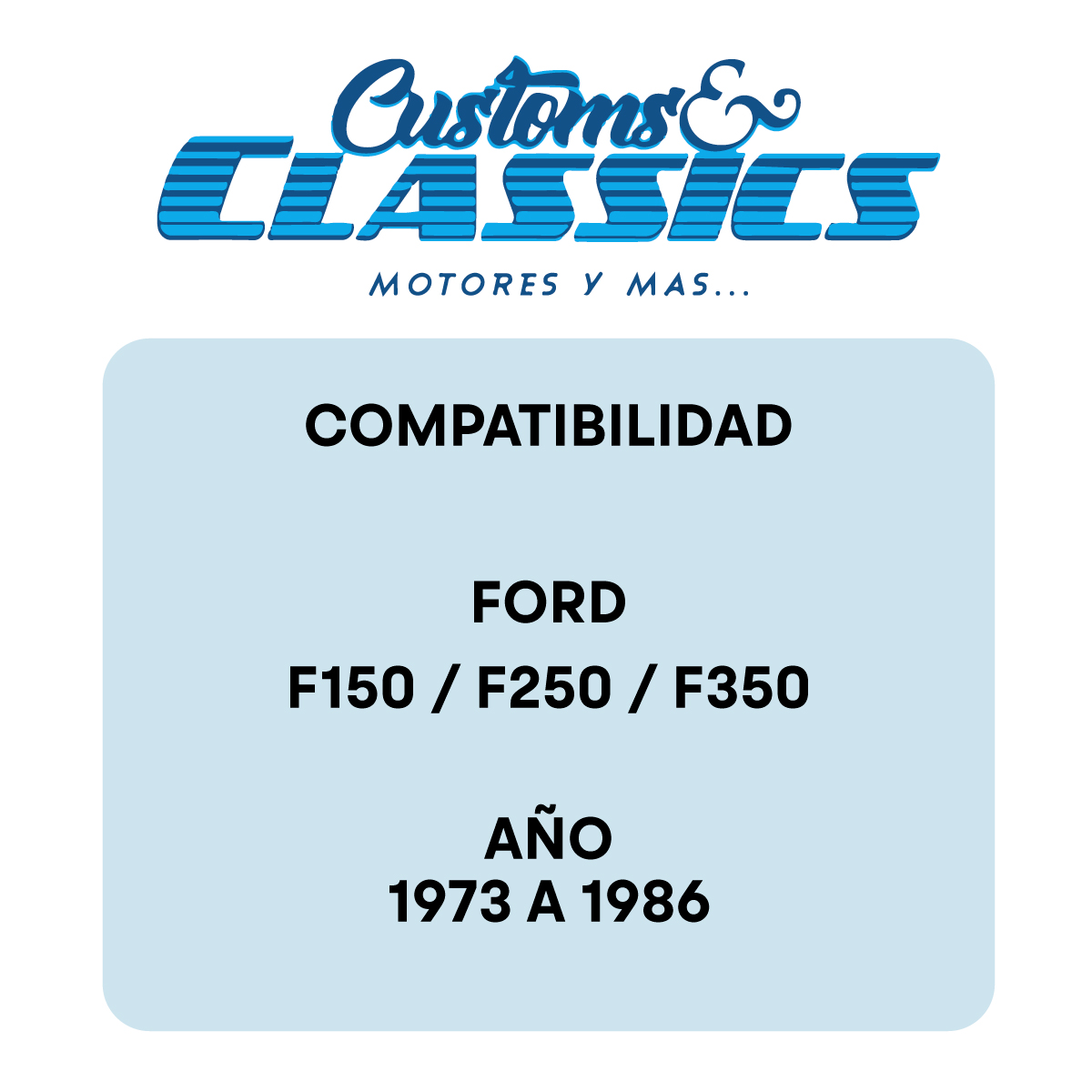 Foto 2 | 5 Casetas Zepelin Compatible Ford F100 F150 F250 1973 - 1986
