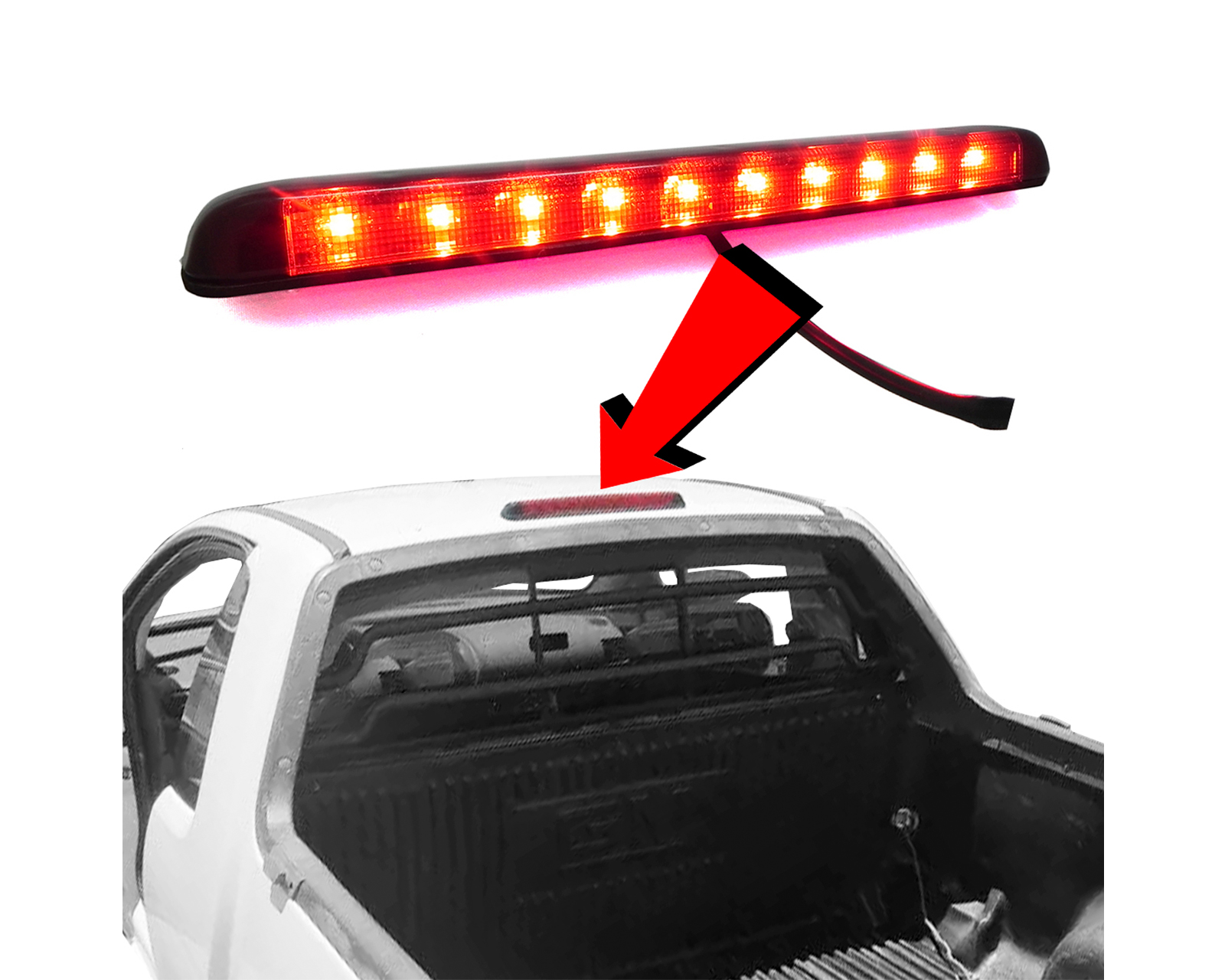 Foto 4 pulgar | Luz Stop Led Cabina para Chevrolet Tornado