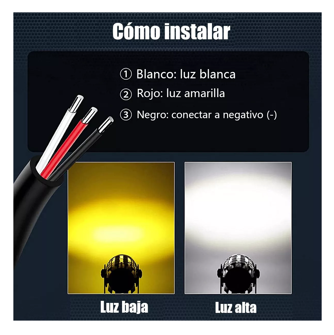 Foto 6 pulgar | Par Faros Luces Led Para Motos Belug Impermeable